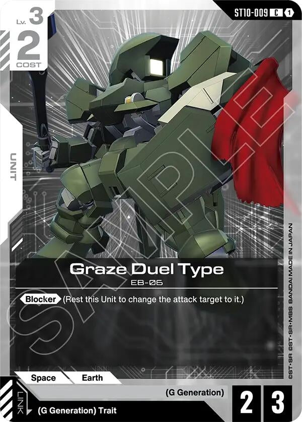 Image for Graze Duel Type (ST10-009) [Starter Deck 10: Generation Pulse] {ST10} - Gundam Card Game