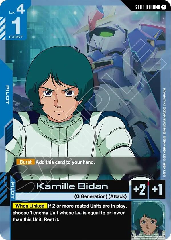 Image for Kamille Bidan (ST10-011) [Starter Deck 10: Generation Pulse] {ST10} - Gundam Card Game