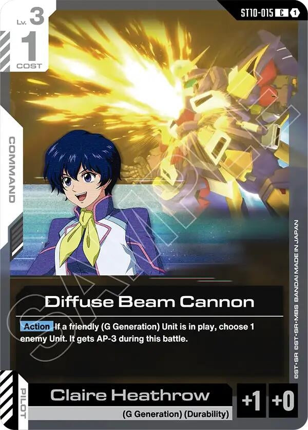 Image for Diffuse Beam Cannon (ST10-015) [Starter Deck 10: Generation Pulse] {ST10} - Gundam Card Game