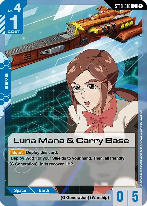 Image for Luna Mana & Carry Base (ST10-016) [Starter Deck 10: Generation Pulse] {ST10} - Gundam Card Game