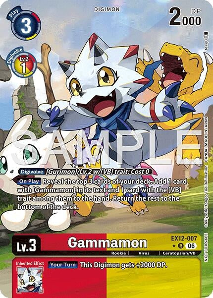 Image for Gammamon (Box Topper) (EX12-007 R) [Digital World Shambala] {EX-12} - Digimon Card Game
