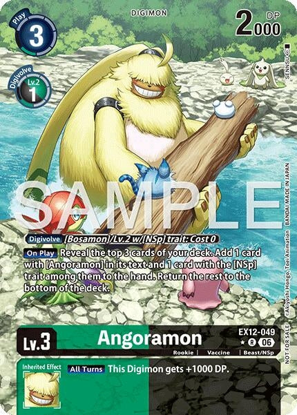 Image for Angoramon (Box Topper) (EX12-049 R) [Digital World Shambala] {EX-12} - Digimon Card Game