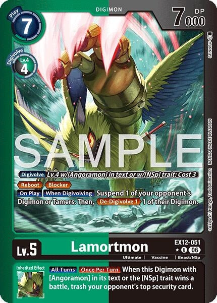 Image for Lamortmon (Limited Foil) (EX12-051 U) [Digital World Shambala] {EX-12} - Digimon Card Game