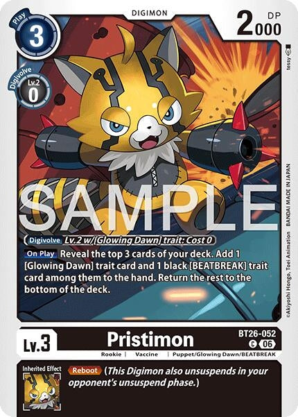 Image for Pristimon (BT26-052 C) [Timeless Bonds] - Digimon Card Game