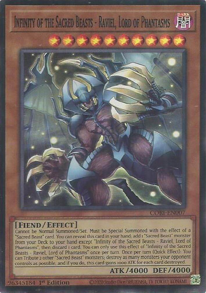 Image for Infinity of the Sacred Beasts - Raviel, Lord of Phantasms (CORI-EN007) [Chaos Origins] {CORI} - YuGiOh