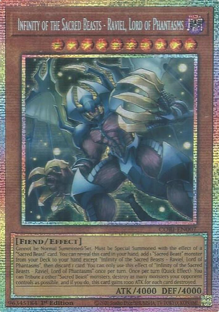 Image for Infinity of the Sacred Beasts - Raviel, Lord of Phantasms (Starlight Rare) (CORI-EN007) [Chaos Origins] {CORI} - YuGiOh