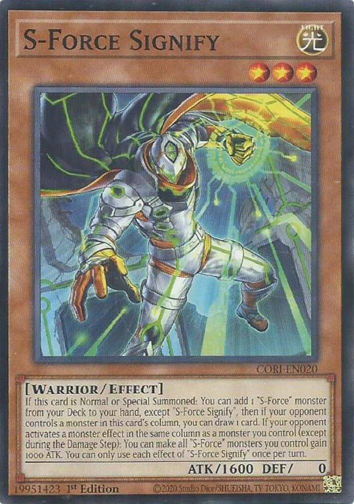 Image for S-Force Signify (CORI-EN020) [Chaos Origins] {CORI} - YuGiOh
