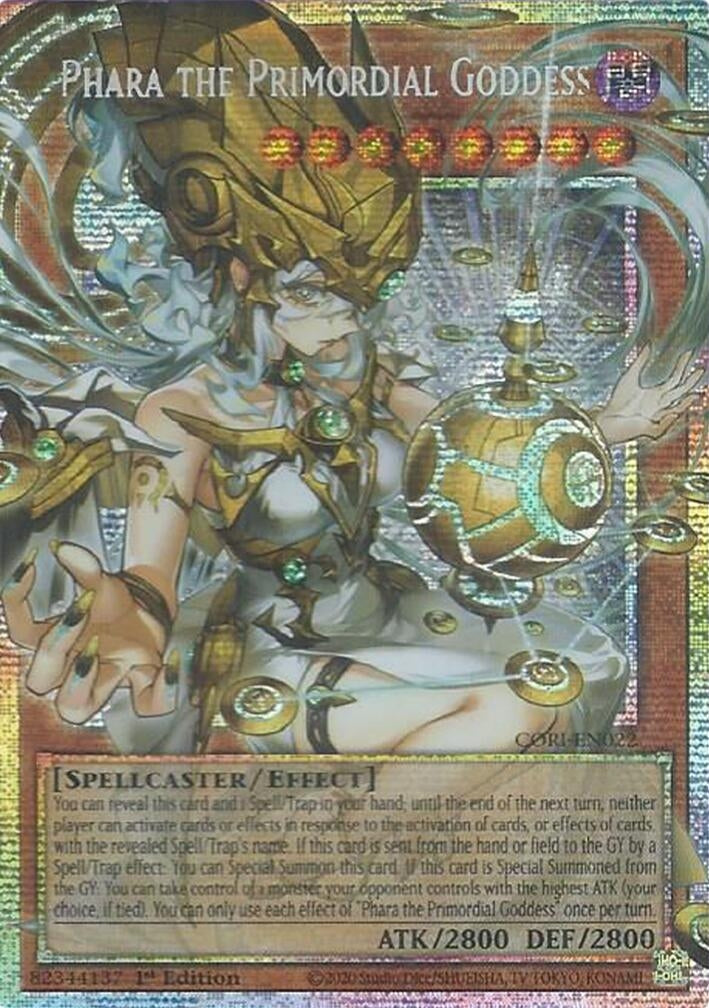 Image for Phara the Primordial Goddess (Starlight Rare) (Extended Art) (CORI-EN022) [Chaos Origins] {CORI} - YuGiOh