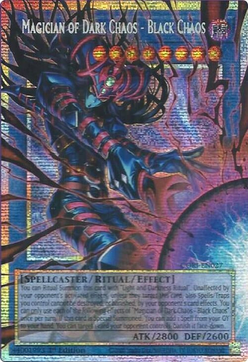 Image for Magician of Dark Chaos - Black Chaos (Extended Art) (CORI-EN027) [Chaos Origins] {CORI} - YuGiOh