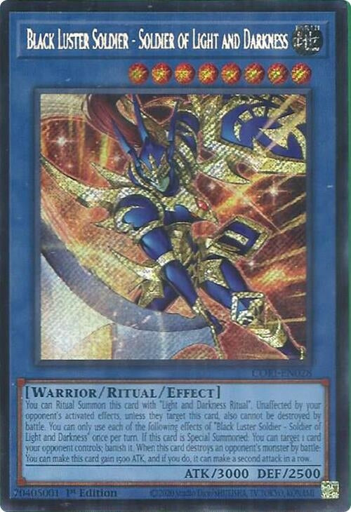 Image for Black Luster Soldier - Soldier of Light and Darkness (Secret Rare) (CORI-EN028) [Chaos Origins] {CORI} - YuGiOh
