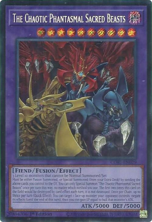 Image for The Chaotic Phantasmal Sacred Beasts (Secret Rare) (CORI-EN029) [Chaos Origins] {CORI} - YuGiOh