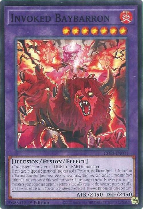 Image for Invoked Baybarron (CORI-EN031) [Chaos Origins] {CORI} - YuGiOh