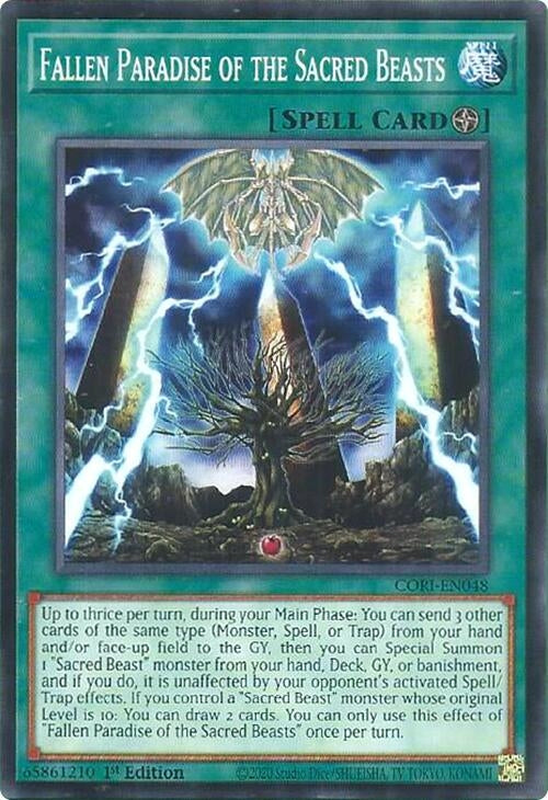 Image for Fallen Paradise of the Sacred Beasts (CORI-EN048) [Chaos Origins] {CORI} - YuGiOh