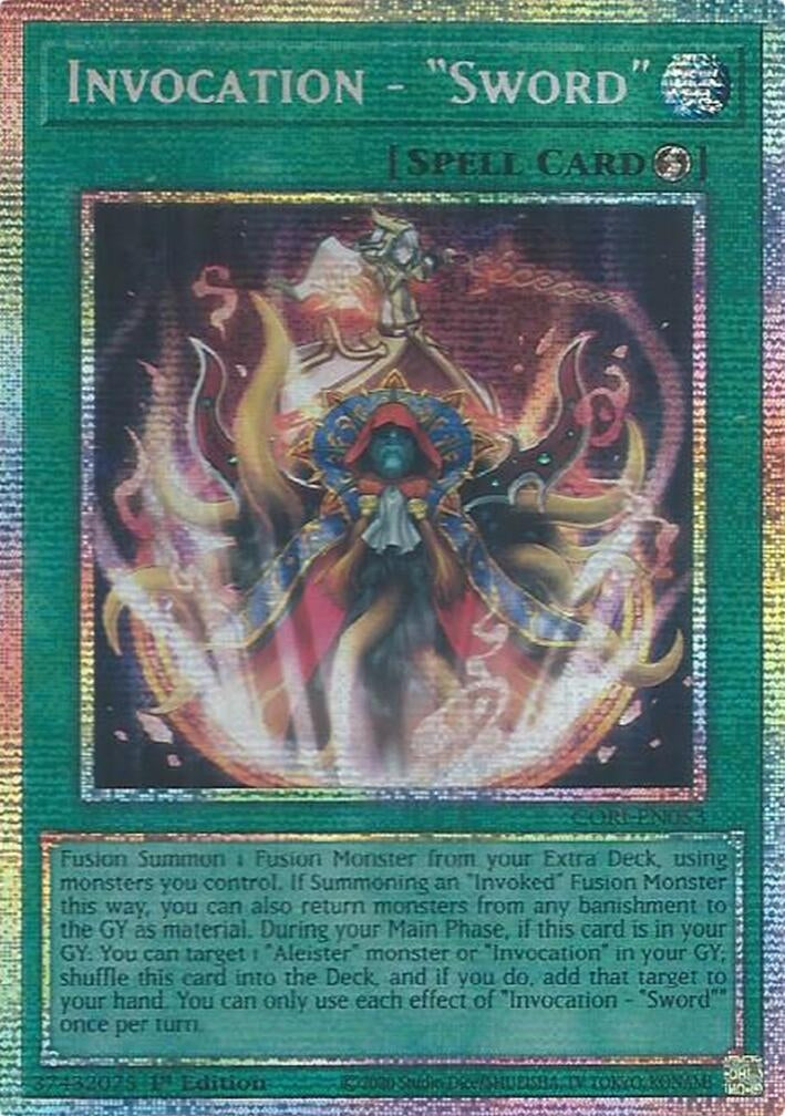 Image for Invocation - "Sword" (Starlight Rare) (CORI-EN053) [Chaos Origins] {CORI} - YuGiOh