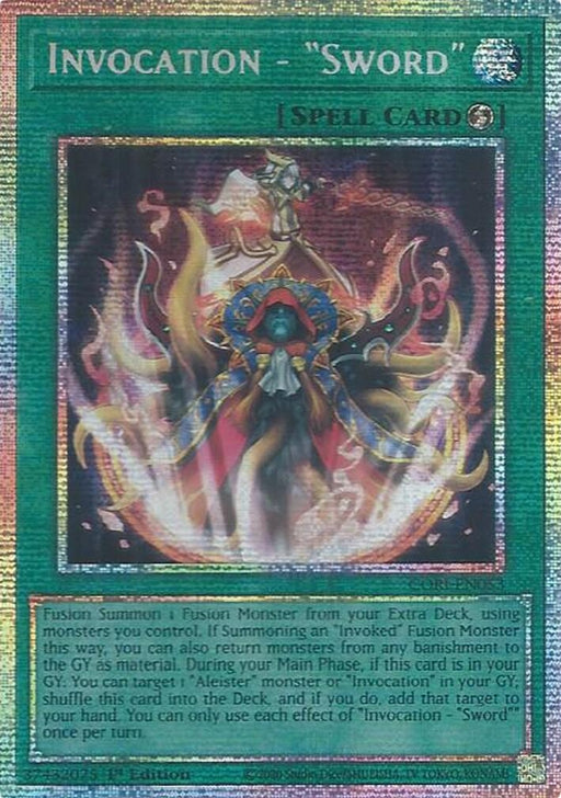 Image for Invocation - "Sword" (Starlight Rare) (CORI-EN053) [Chaos Origins] {CORI} - YuGiOh