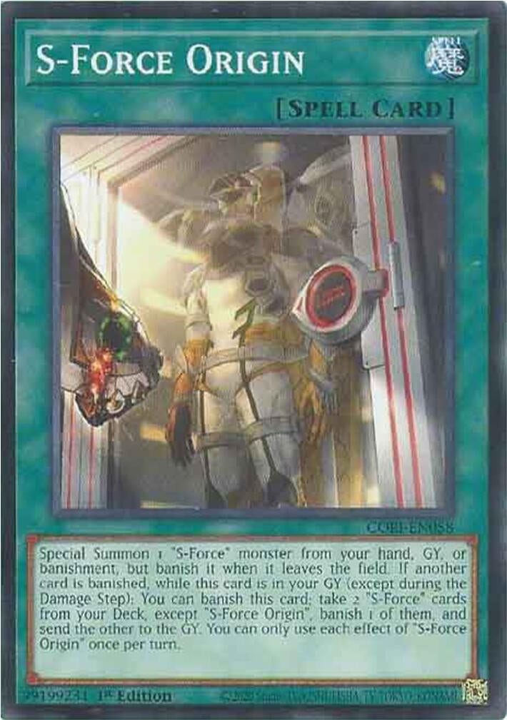 Image for S-Force Origin (CORI-EN058) [Chaos Origins] {CORI} - YuGiOh