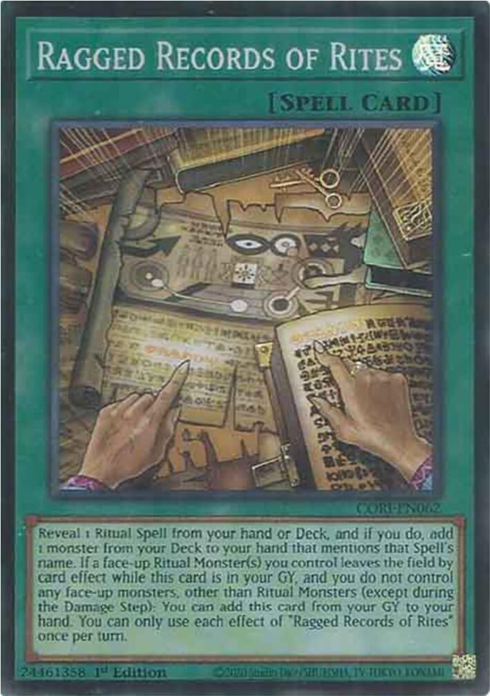 Image for Ragged Records of Rites (CORI-EN062) [Chaos Origins] {CORI} - YuGiOh