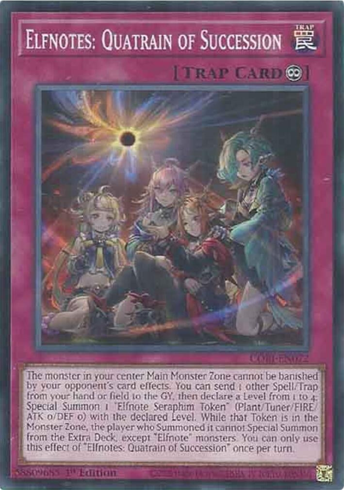 Image for Elfnotes: Quatrain of Succession (CORI-EN072) [Chaos Origins] {CORI} - YuGiOh