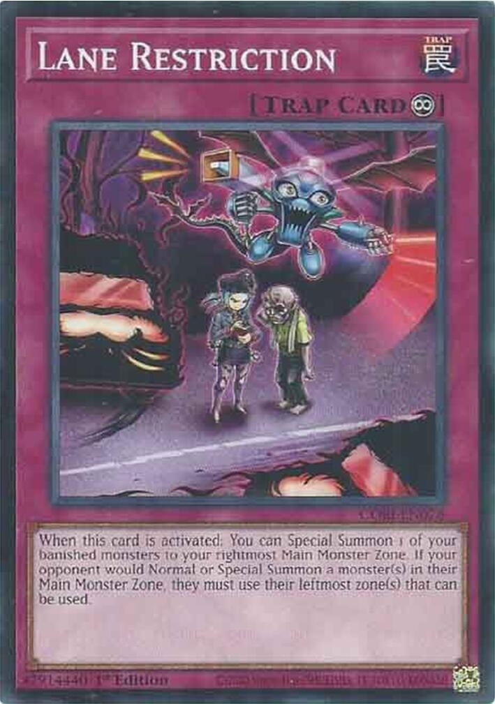 Image for Lane Restriction (CORI-EN078) [Chaos Origins] {CORI} - YuGiOh