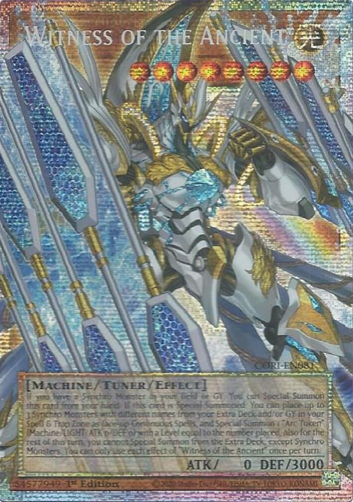 Image for Witness of the Ancient (Starlight Rare) (Extended Art) (CORI-EN081) [Chaos Origins] {CORI} - YuGiOh
