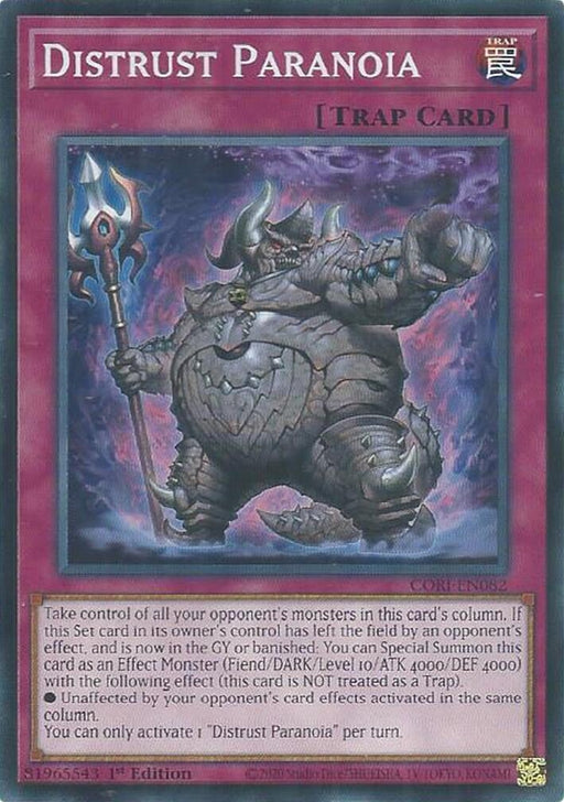 Image for Distrust Paranoia (CORI-EN082) [Chaos Origins] {CORI} - YuGiOh