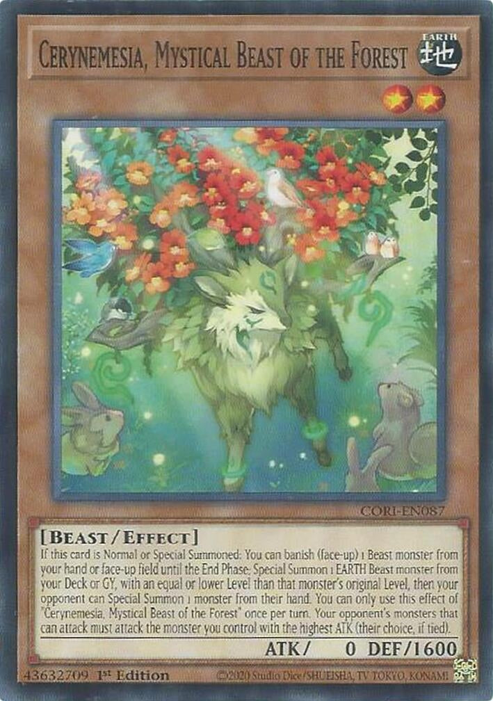 Image for Cerynemesia, Mystical Beast of the Forest (CORI-EN087) [Chaos Origins] {CORI} - YuGiOh