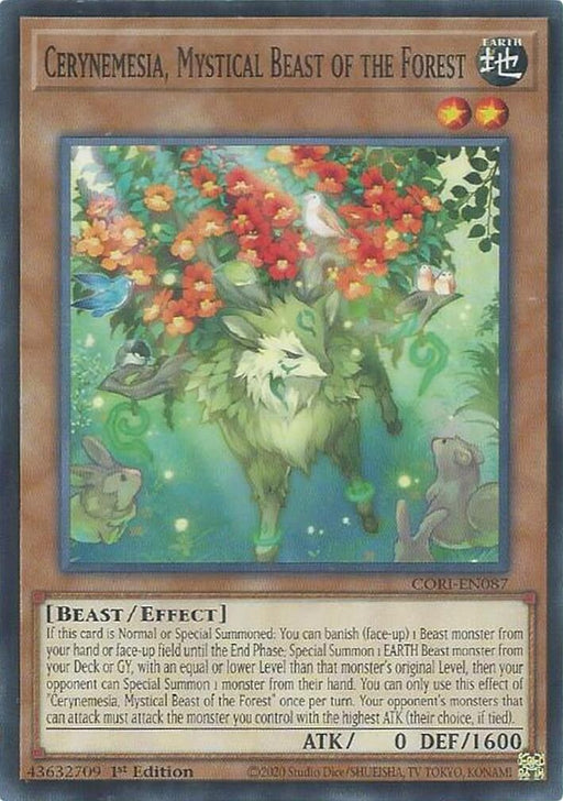 Image for Cerynemesia, Mystical Beast of the Forest (CORI-EN087) [Chaos Origins] {CORI} - YuGiOh