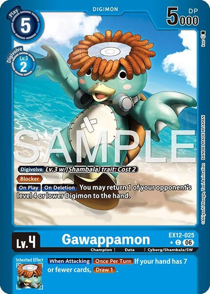 Image for Gawappamon (Limited Foil) (EX12-025 C) [Digital World Shambala] {EX-12} - Digimon Card Game
