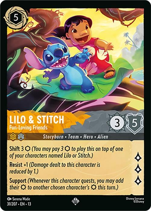 Image for Lilo & Stitch - Fun-Loving Friends (31/204) [Attack of the Vine!] {13} - Disney Lorcana