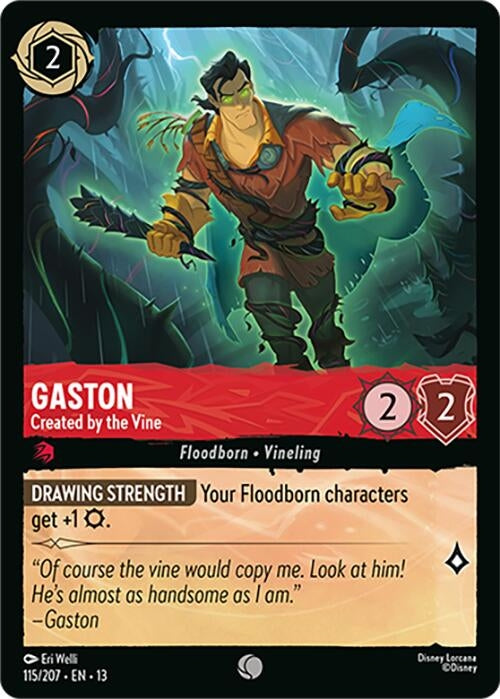 Image for Gaston - Created by the Vine (115/204) [Attack of the Vine!] {13} - Disney Lorcana