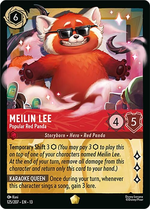 Image for Meilin Lee - Popular Red Panda (125/204) [Attack of the Vine!] {13} - Disney Lorcana