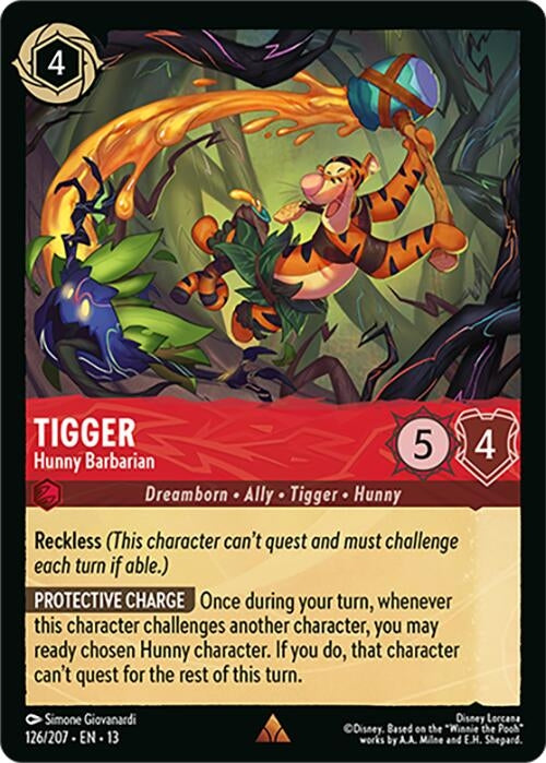 Image for Tigger - Hunny Barbarian (126/204) [Attack of the Vine!] {13} - Disney Lorcana