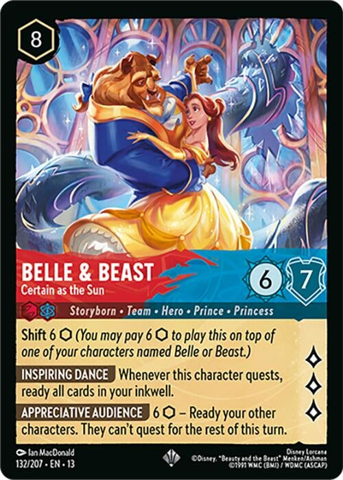 Image for Belle & Beast - Certain as the Sun (132/204) [Attack of the Vine!] {13} - Disney Lorcana