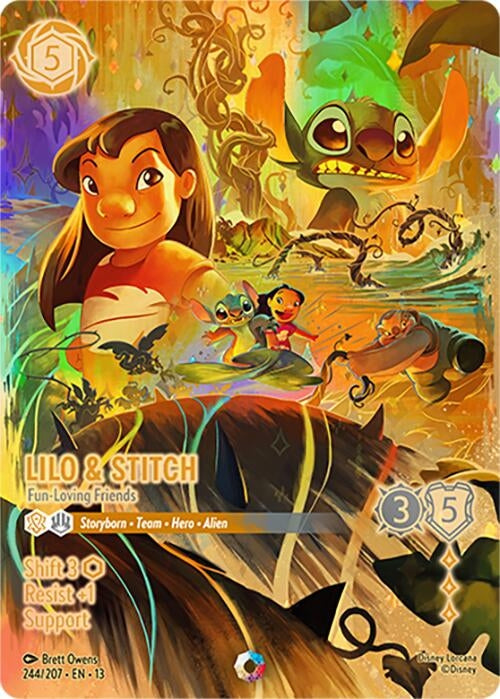 Image for Lilo & Stitch - Fun-Loving Friends (Iconic) (244/204) [Attack of the Vine!] {13} - Disney Lorcana