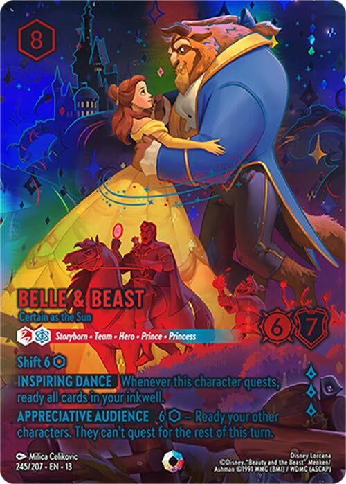 Image for Belle & Beast - Certain as the Sun (Iconic) (245/204) [Attack of the Vine!] {13} - Disney Lorcana
