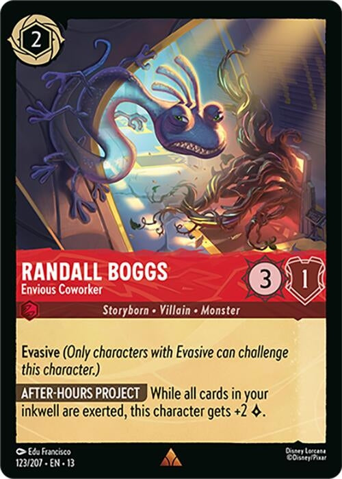 Image for Randall Boggs - Envious Coworker (123/204) [Attack of the Vine!] {13} - Disney Lorcana
