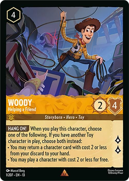 Image for Woody - Helping a Friend (1/204) [Attack of the Vine!] {13} - Disney Lorcana