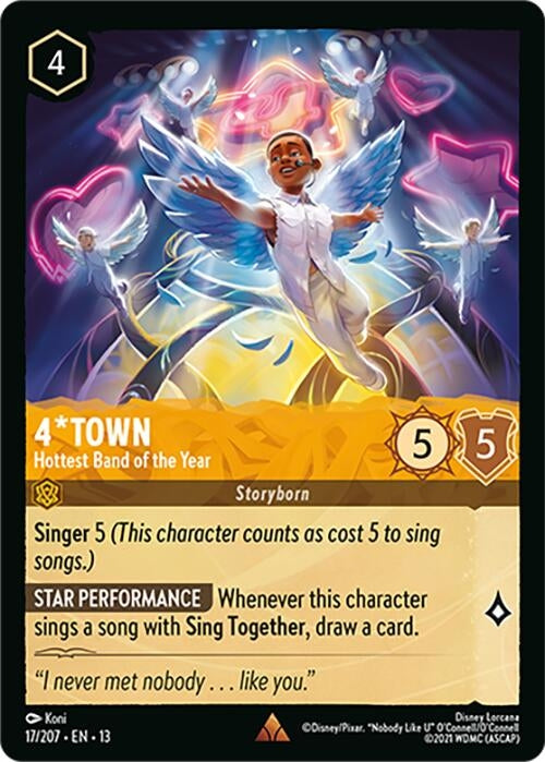 Image for 4*Town - Hottest Band of the Year (17/204) [Attack of the Vine!] {13} - Disney Lorcana