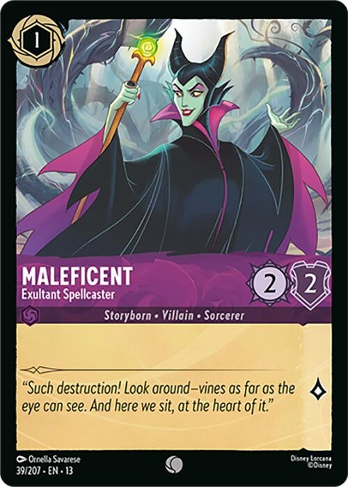Image for Maleficent - Exultant Spellcaster (39/204) [Attack of the Vine!] {13} - Disney Lorcana