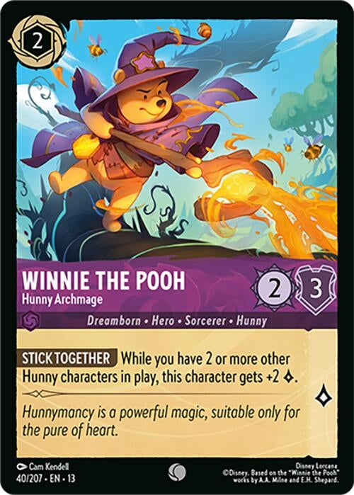 Image for Winnie the Pooh - Hunny Archmage (40/204) [Attack of the Vine!] {13} - Disney Lorcana