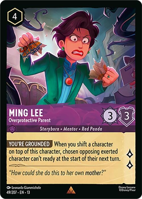 Image for Ming Lee - Overprotective Parent (49/204) [Attack of the Vine!] {13} - Disney Lorcana