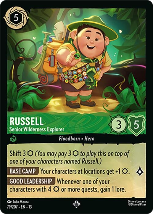 Image for Russell - Senior Wilderness Explorer (79/204) [Attack of the Vine!] {13} - Disney Lorcana