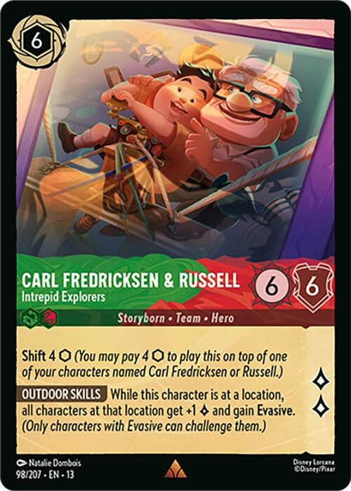 Image for Carl Fredricksen & Russell - Intrepid Explorers (98/204) [Attack of the Vine!] {13} - Disney Lorcana