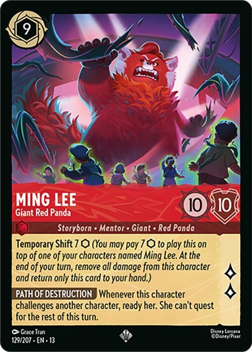 Image for Ming Lee - Giant Red Panda (129/204) [Attack of the Vine!] {13} - Disney Lorcana