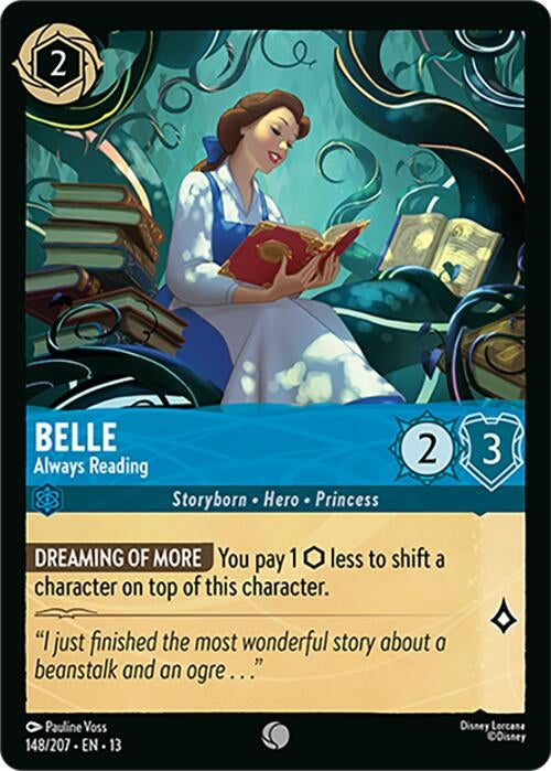 Image for Belle - Always Reading (148/204) [Attack of the Vine!] {13} - Disney Lorcana