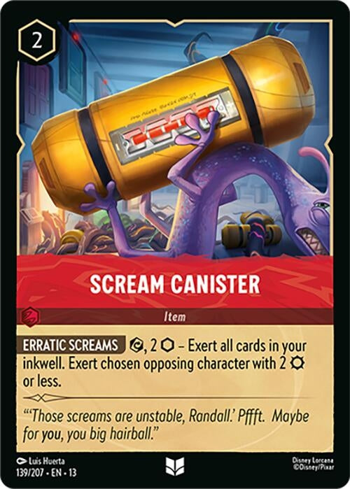 Image for Scream Canister (139/204) [Attack of the Vine!] {13} - Disney Lorcana