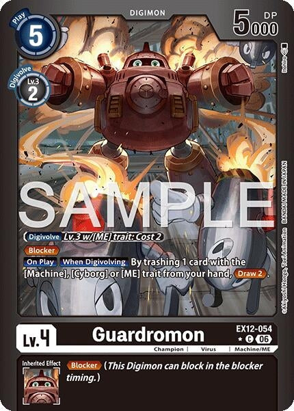 Image for Guardromon (Limited Foil) (EX12-054 C) [Digital World Shambala] {EX-12} - Digimon Card Game