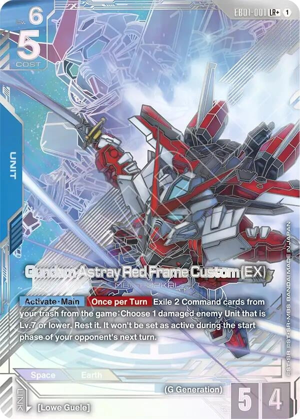 Image for Gundam Astray Red Frame Custom (EX) (LR+) (EB01-001) [Eternal Nexus] {EB01} - Gundam Card Game