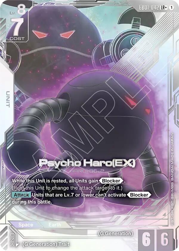 Image for Psycho Haro (EX) (LR+) (EB01-042) [Eternal Nexus] {EB01} - Gundam Card Game