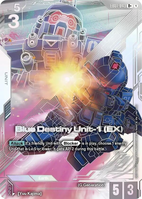 Image for Blue Destiny Unit-1 (EX) (R+) (EB01-043) [Eternal Nexus] {EB01} - Gundam Card Game